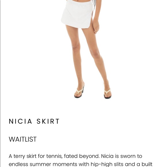 Are you am I NICIA skirt in white size XS - Picture 3 of 6